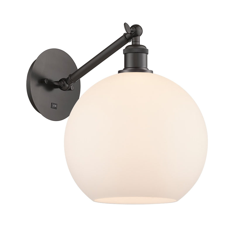 Innovations 317-1W-OB-G121-10 One Light Wall Sconce, Oil Rubbed Bronze