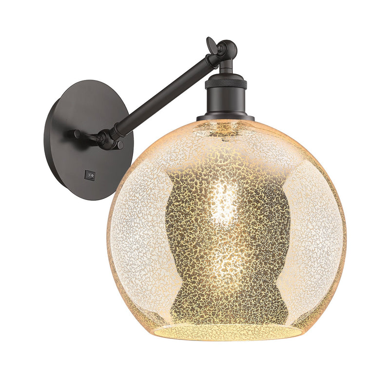 Innovations 317-1W-OB-G128-10 One Light Wall Sconce, Oil Rubbed Bronze