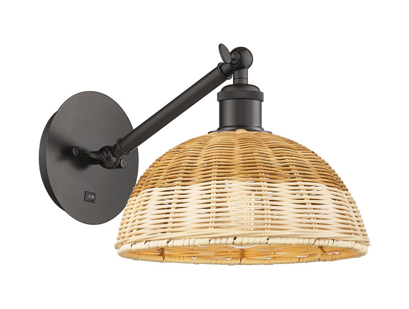 Innovations 317-1W-OB-NBD2-9-NAT One Light Wall Sconce, Oil Rubbed Bronze