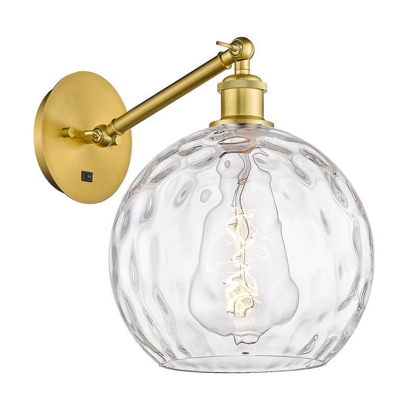 Innovations 317-1W-SG-G1215-10 One Light Wall Sconce, Satin Gold