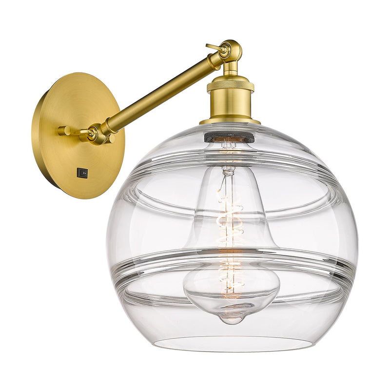 Innovations 317-1W-SG-G556-10CL One Light Wall Sconce, Satin Gold