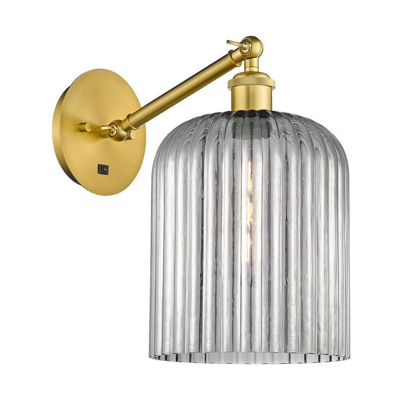 Innovations 317-1W-SG-G559-8SM One Light Wall Sconce, Satin Gold