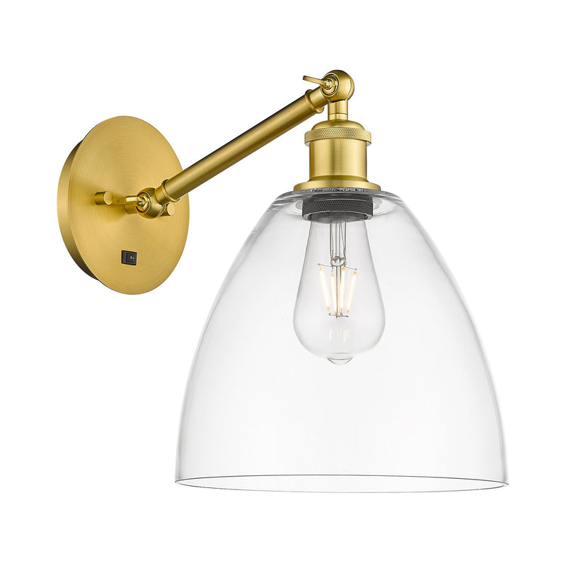 Innovations 317-1W-SG-GBD-92 One Light Wall Sconce, Satin Gold