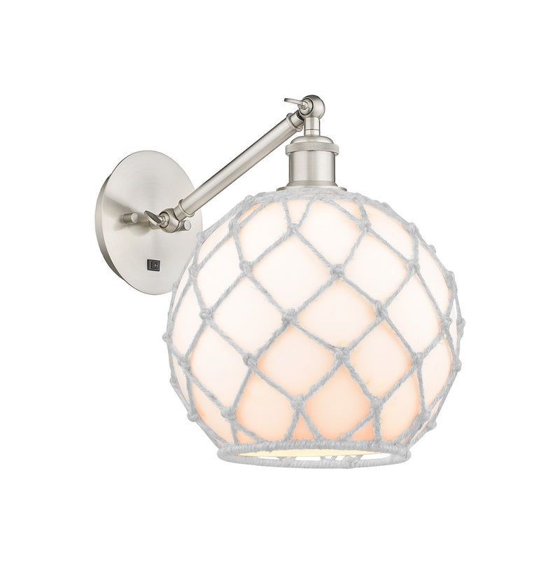 Innovations 317-1W-SN-G121-10RW One Light Wall Sconce, Brushed Satin Nickel