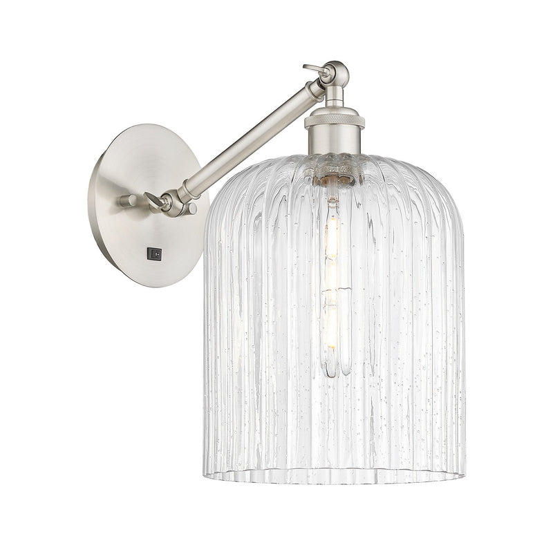 Innovations 317-1W-SN-G559-8SDY One Light Wall Sconce, Brushed Satin Nickel