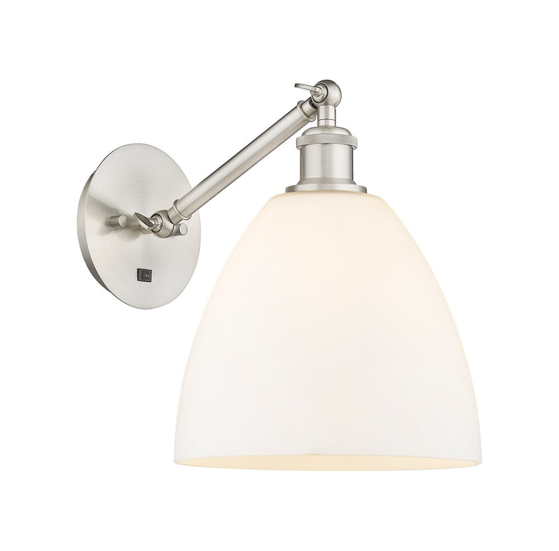 Innovations 317-1W-SN-GBD-91 One Light Wall Sconce, Brushed Satin Nickel