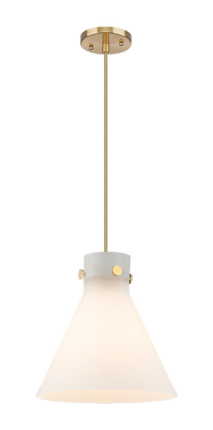 Innovations 410-1PM-CB-G411-12WH One Light Pendant, Champagne Bronze