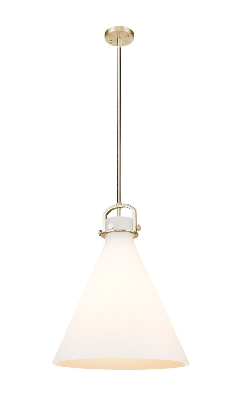 Innovations 410-1SL-CB-G411-18WH One Light Pendant, Champagne Bronze