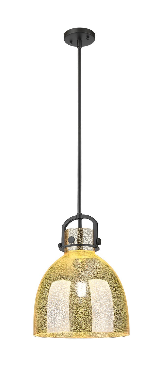 Innovations 410-1SM-BK-G412-12ME One Light Mini Pendant, Matte Black