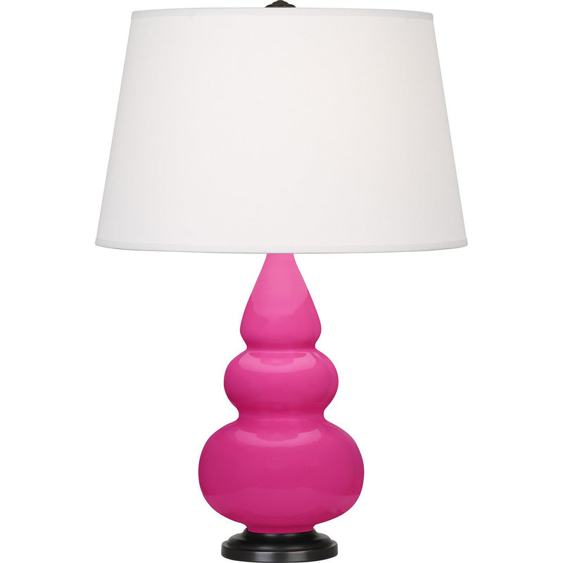 Robert Abbey RZ31X One Light Accent Lamp, Razzle Rose Glazed Ceramic w/Deep Patina Bronze