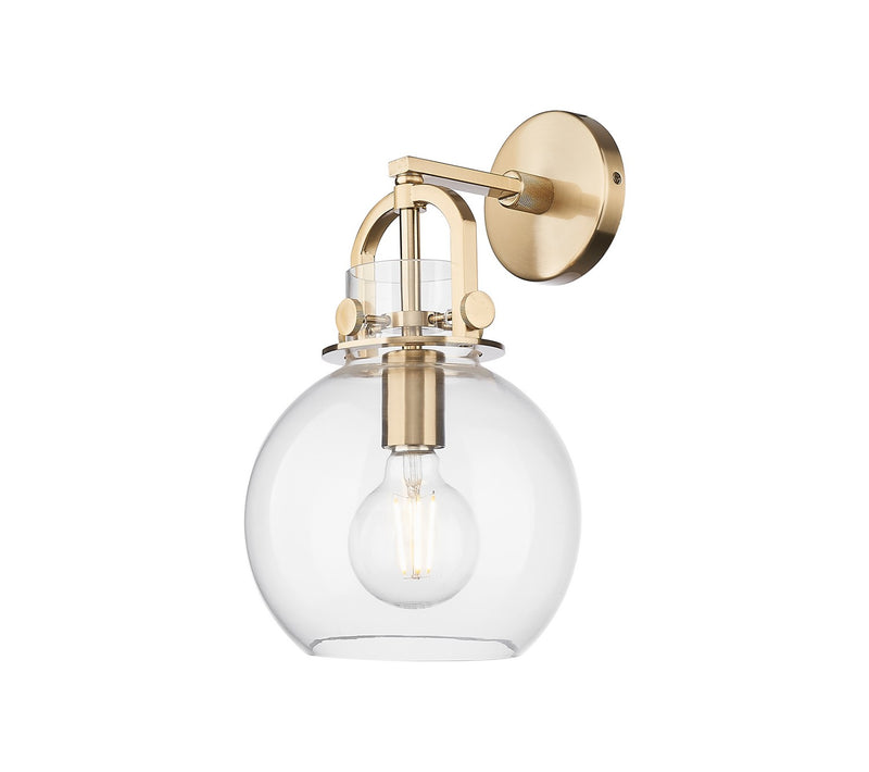 Innovations 410-1W-CB-G410-8CL One Light Wall Sconce, Champagne Bronze