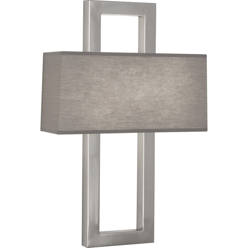 Robert Abbey S115G Two Light Wall Sconce, Antique Silver