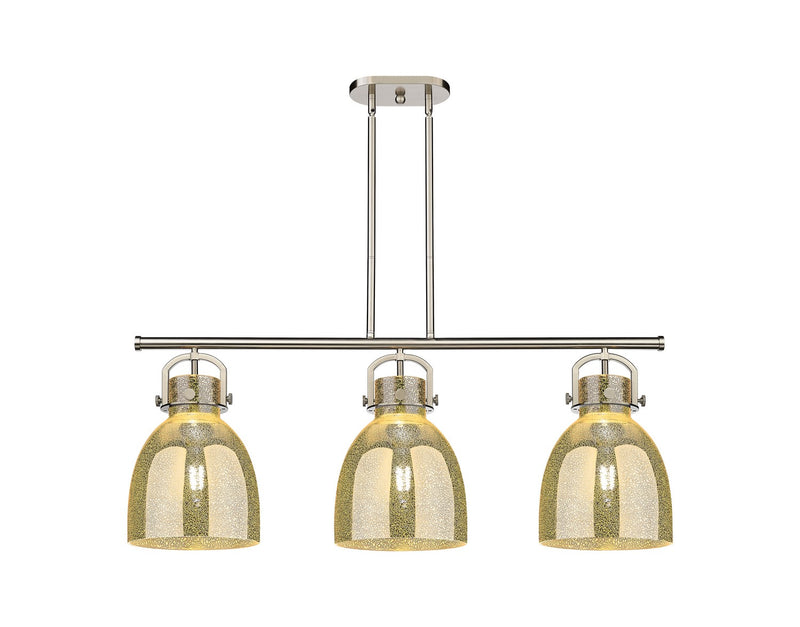 Innovations 410-3I-SN-G412-10ME Three Light Island Pendant, Satin Nickel