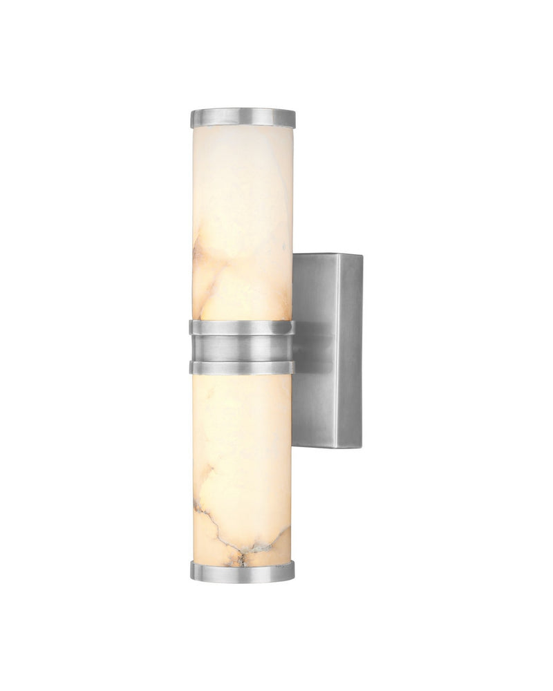 Currey and Company 5800-0077 LED Wall Sconce, Natural/Nickel