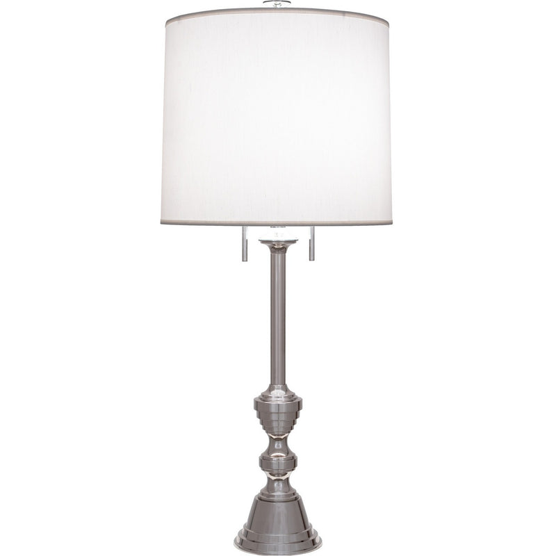 Robert Abbey S1220 Two Light Table Lamp, POLISHED NICKEL
