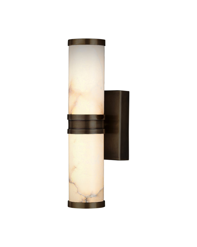 Currey and Company 5800-0078 LED Wall Sconce, Natural/Oil Rubbed Bronze