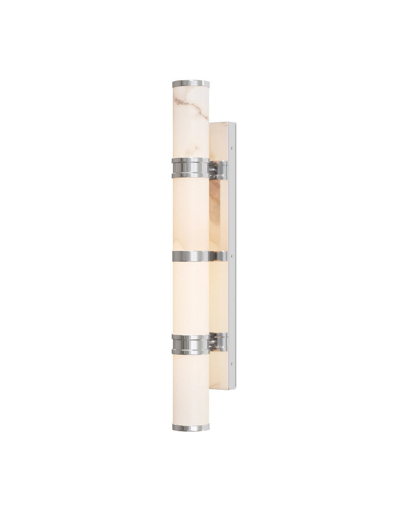 Currey and Company 5800-0080 LED Wall Sconce, Natural/Nickel