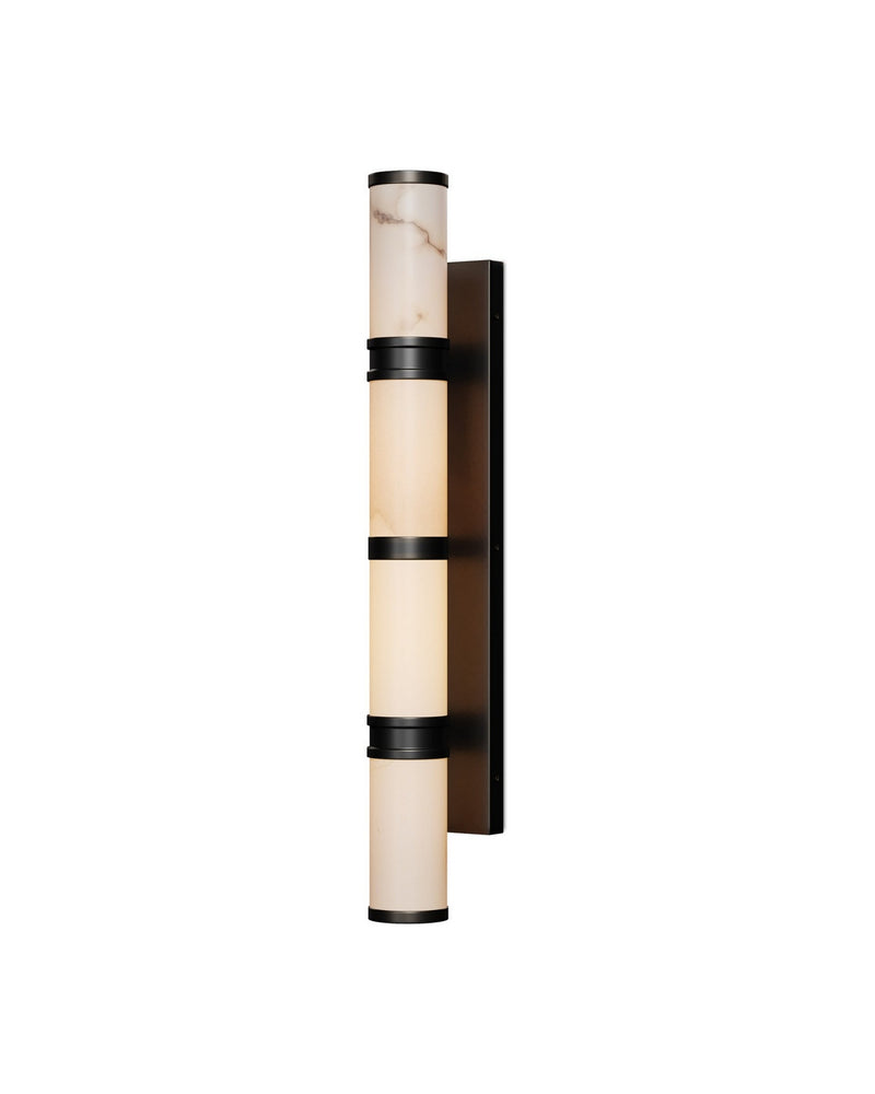 Currey and Company 5800-0081 LED Wall Sconce, Natural/Oil Rubbed Bronze