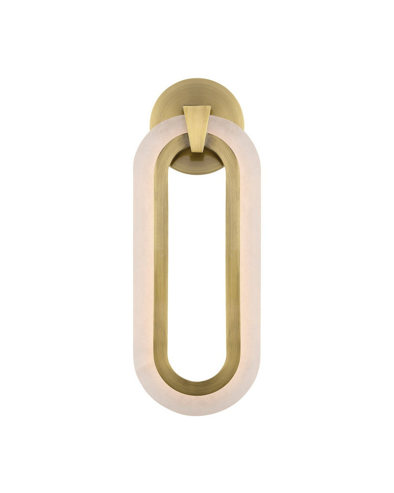 Currey and Company 5900-0060 LED Wall Sconce, Natural/Polished Antique Brass