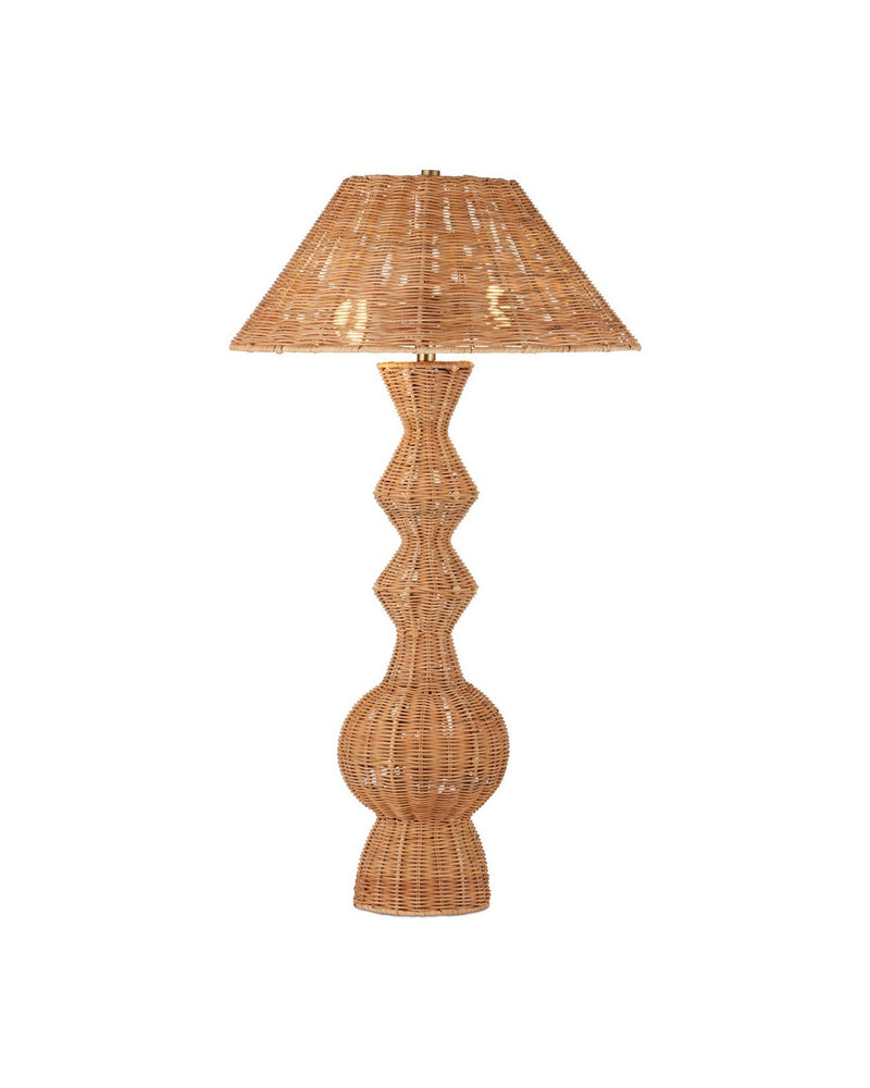 Currey and Company 6000-1051 Two Light Table Lamp, Natural