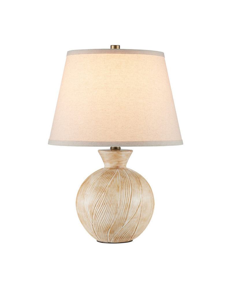 Currey and Company 6000-1052 One Light Table Lamp, Beige