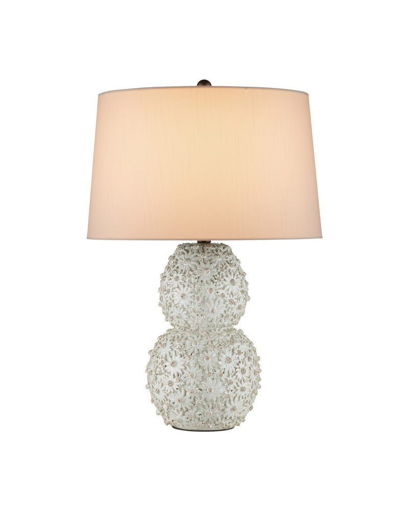 Currey and Company 6000-1053 One Light Table Lamp, White