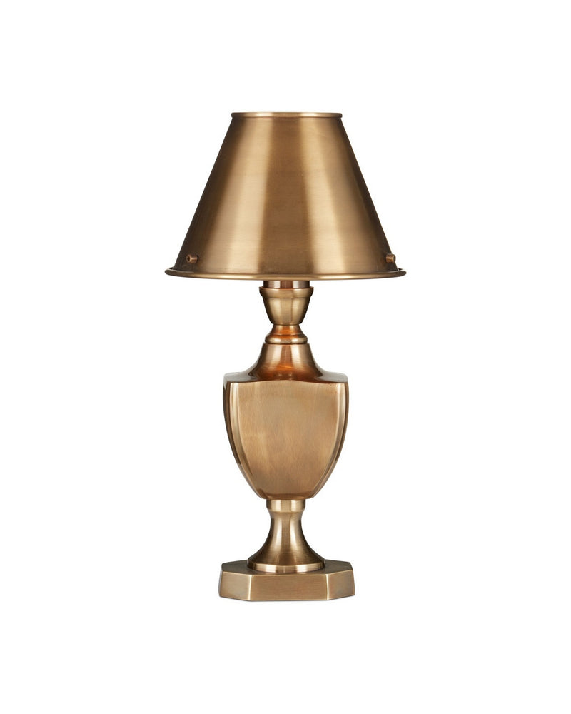 Currey and Company 6000-1057 One Light Table Lamp, Antique Brass