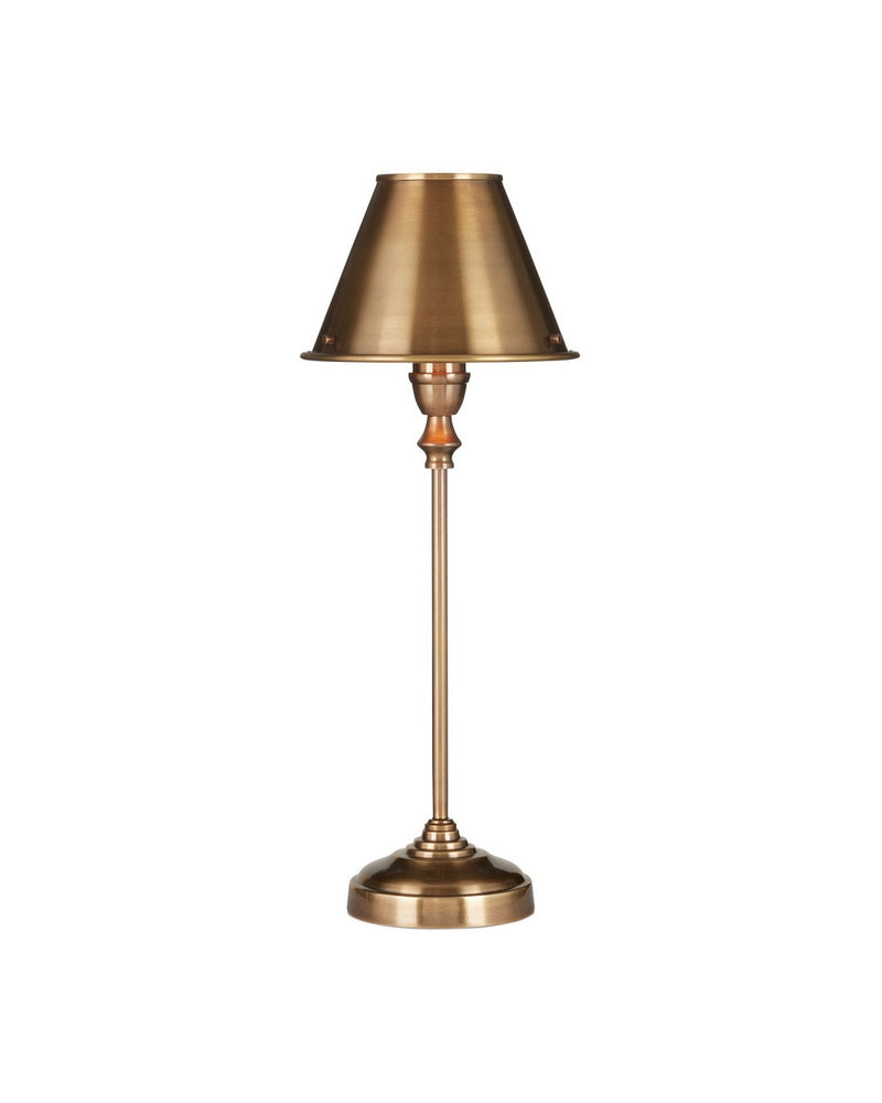 Currey and Company 6000-1059 One Light Table Lamp, Antique Brass