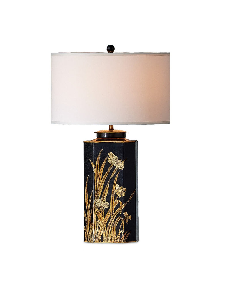 Currey and Company 6000-1075 One Light Table Lamp, Black/Gold