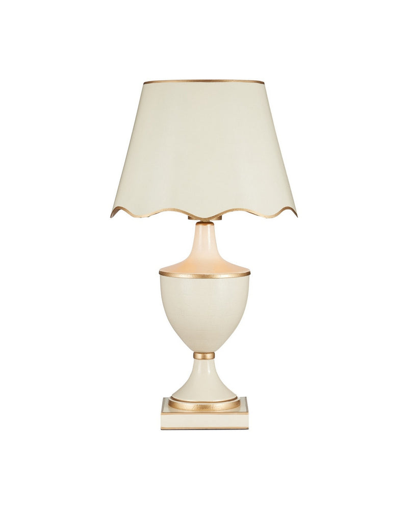 Currey and Company 6700-0017 LED Table Lamp, Ivory/Gold