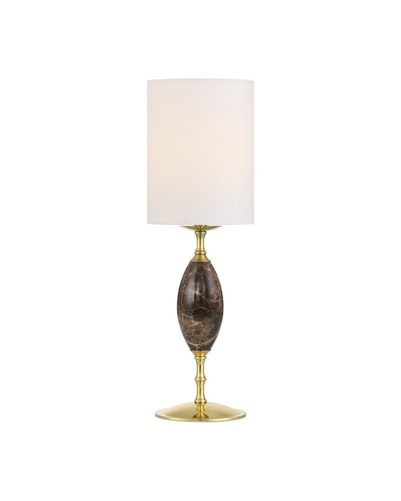 Currey and Company 6700-0020 LED Table Lamp, Brown/Brass
