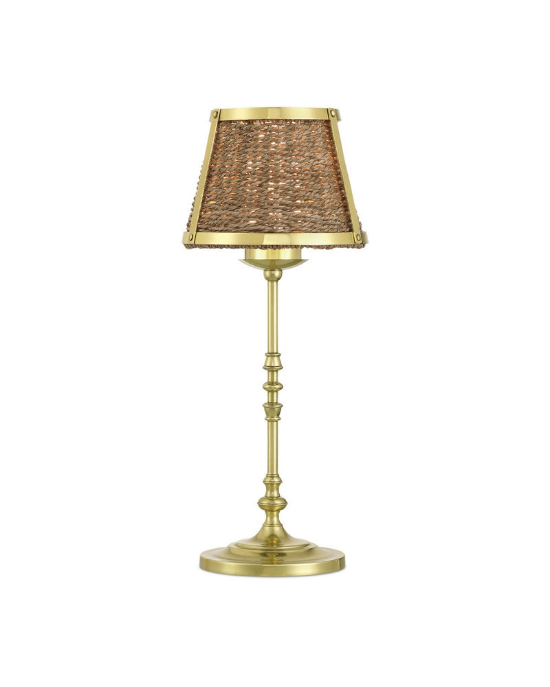 Currey and Company 6700-0023 LED Table Lamp, Natural/Polished Brass