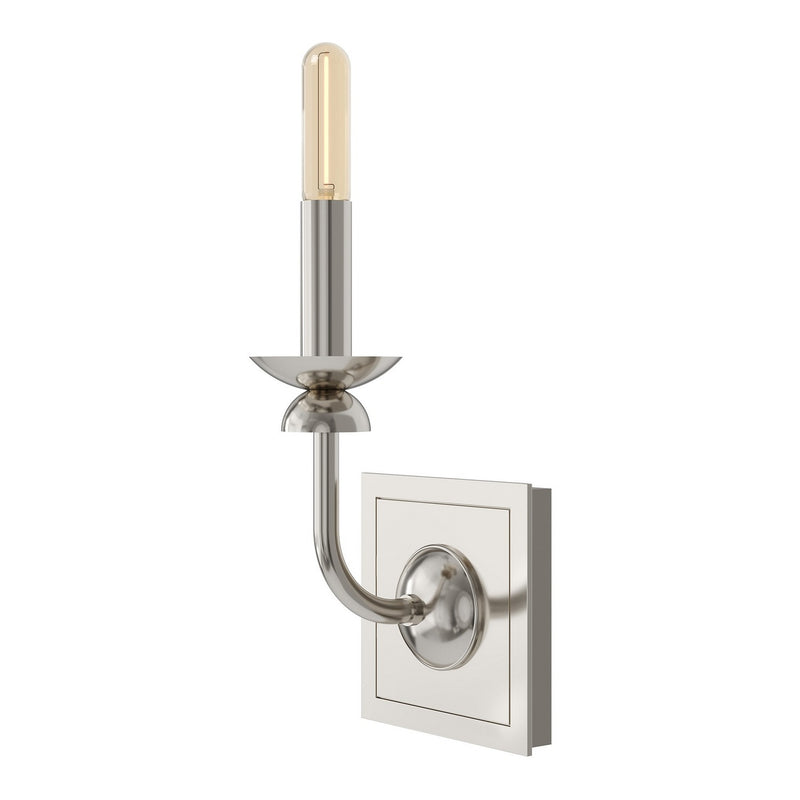 Robert Abbey S273 One Light Wall Sconce, Polished Nickel