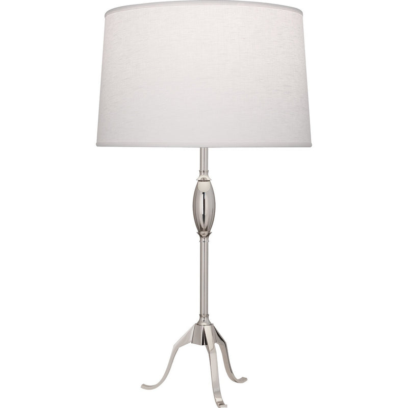 Robert Abbey S465 One Light Table Lamp, POLISHED NICKEL