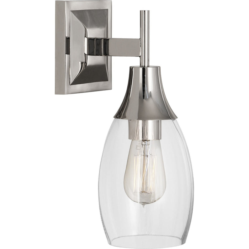 Robert Abbey S484 One Light Wall Sconce, Polished Nickel