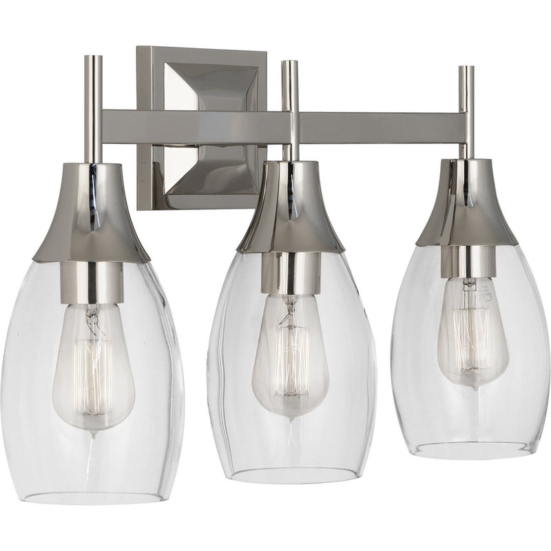 Robert Abbey S486 Three Light Wall Sconce, Polished Nickel