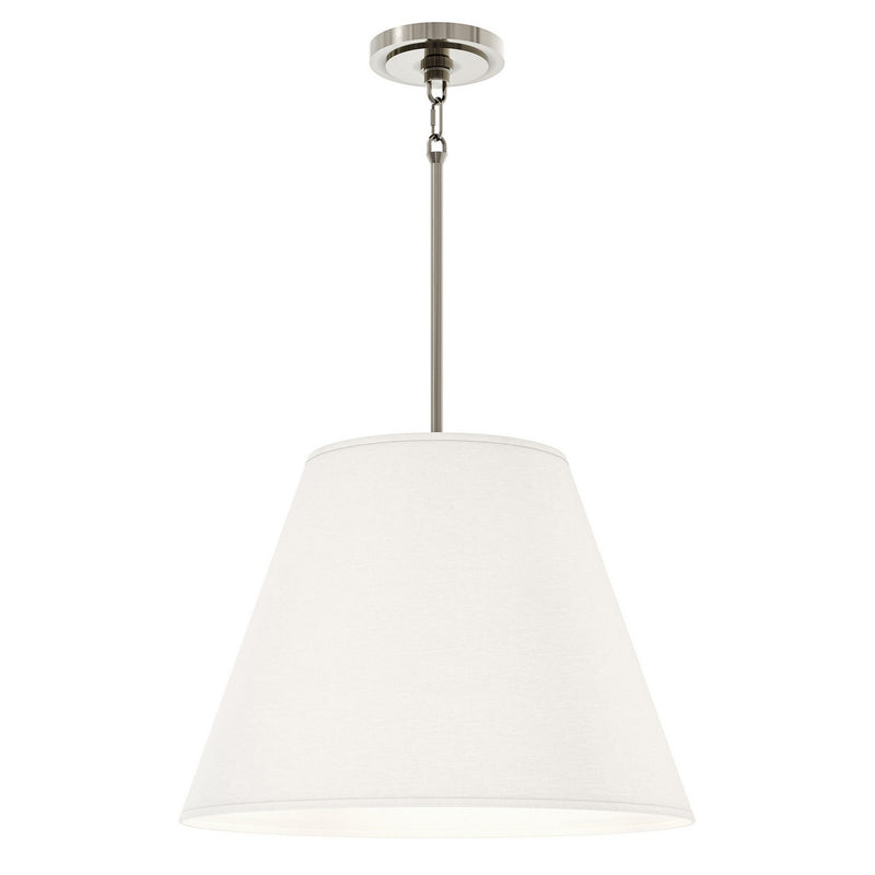 Robert Abbey S495 Four Light Pendant, Shannon Oyster w/Polished Nickel