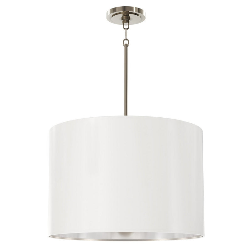 Robert Abbey S496MDY Four Light Pendant, Matte Silver Interior w/Polished Nickel