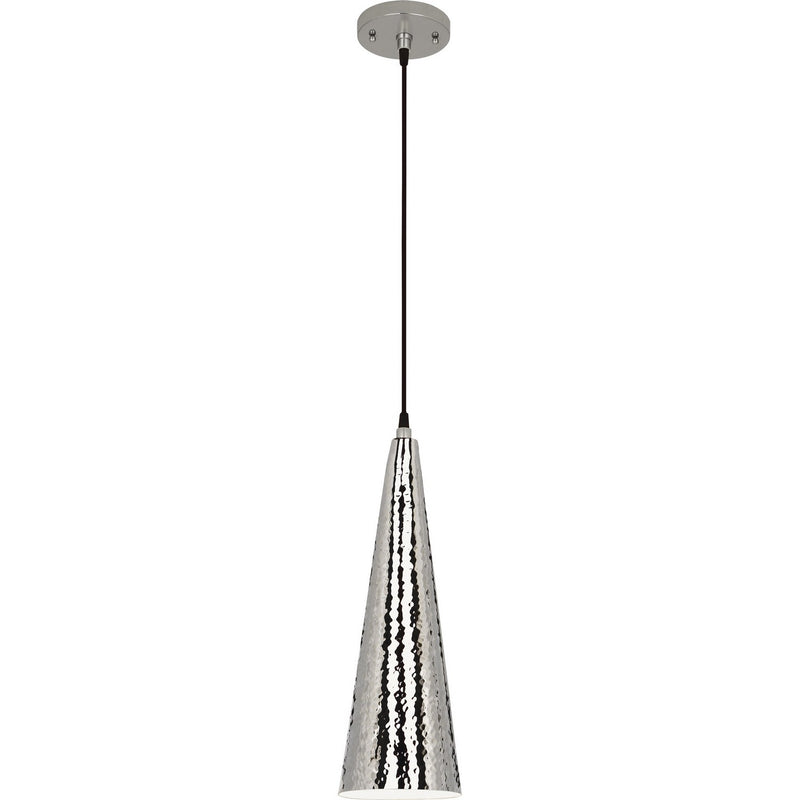 Robert Abbey S9873 One Light Pendant, Polished Nickel