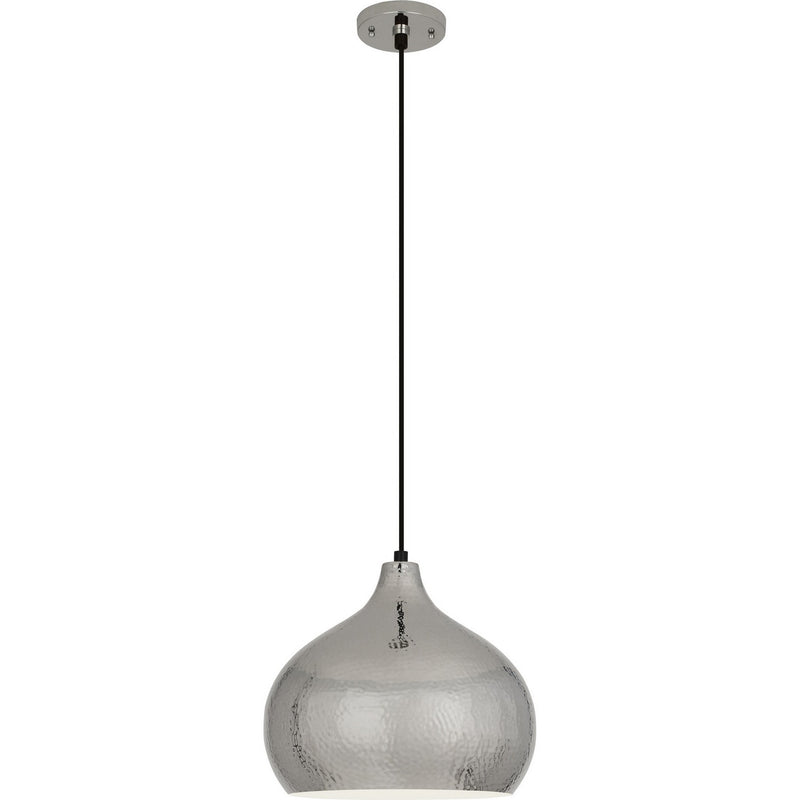 Robert Abbey S9874 One Light Pendant, Polished Nickel