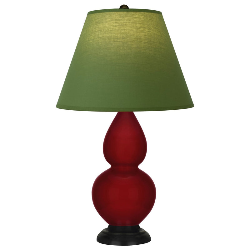 Robert Abbey SA11G One Light Accent Lamp, Sangria Glazed Ceramic w/Deep Patina Bronze