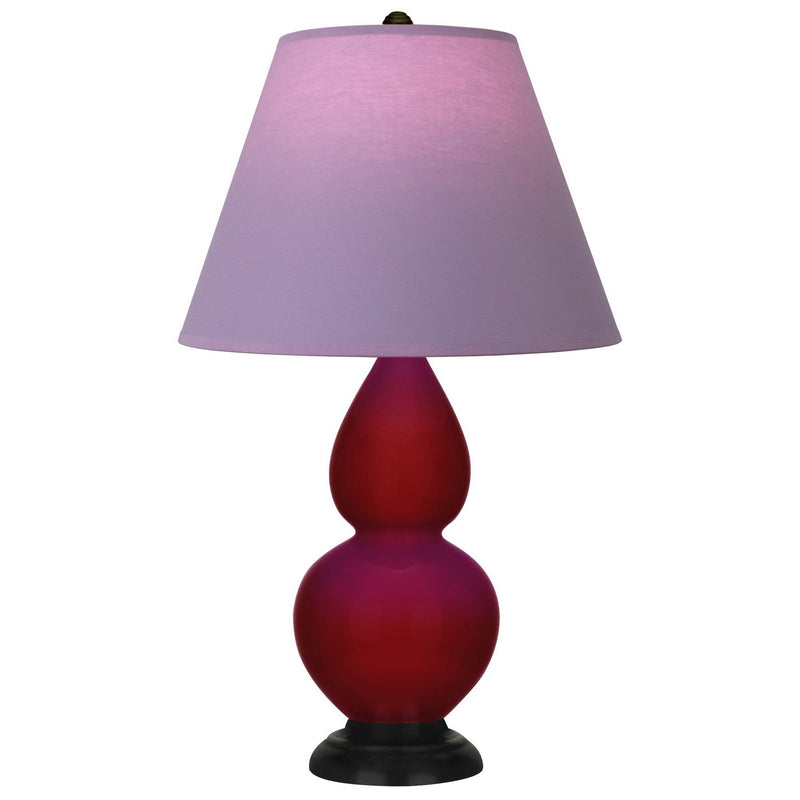 Robert Abbey SA11L One Light Accent Lamp, Sangria Glazed Ceramic w/Deep Patina Bronze