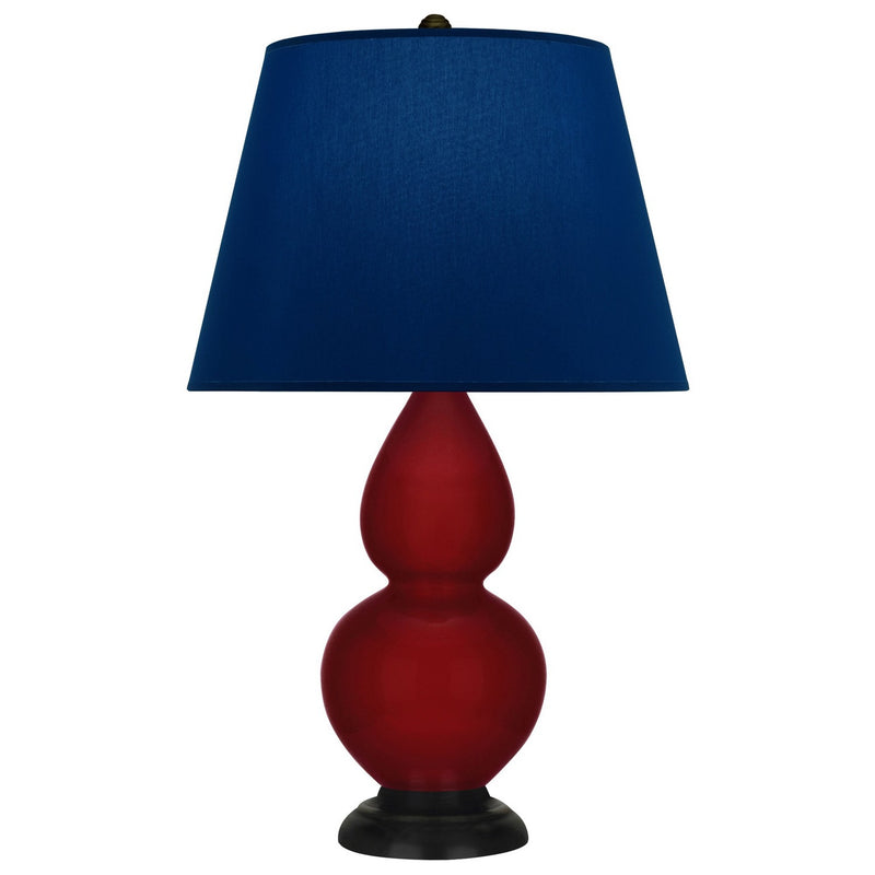 Robert Abbey SA11N One Light Accent Lamp, Sangria Glazed Ceramic w/Deep Patina Bronze