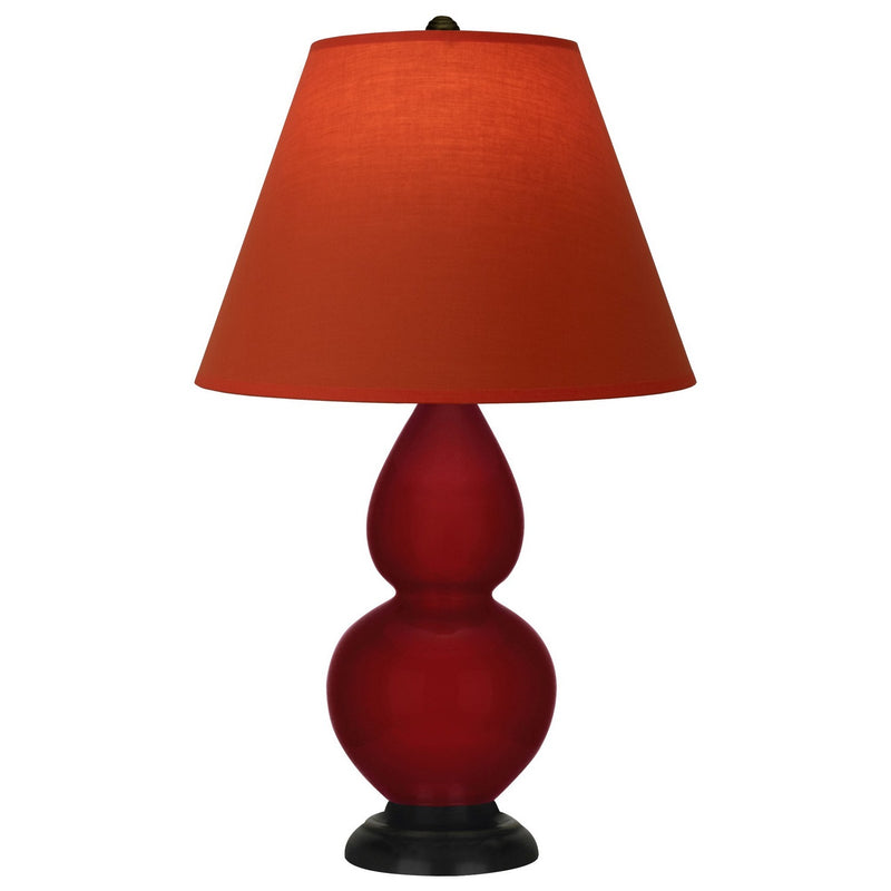Robert Abbey SA11T One Light Accent Lamp, Sangria Glazed Ceramic w/Deep Patina Bronze