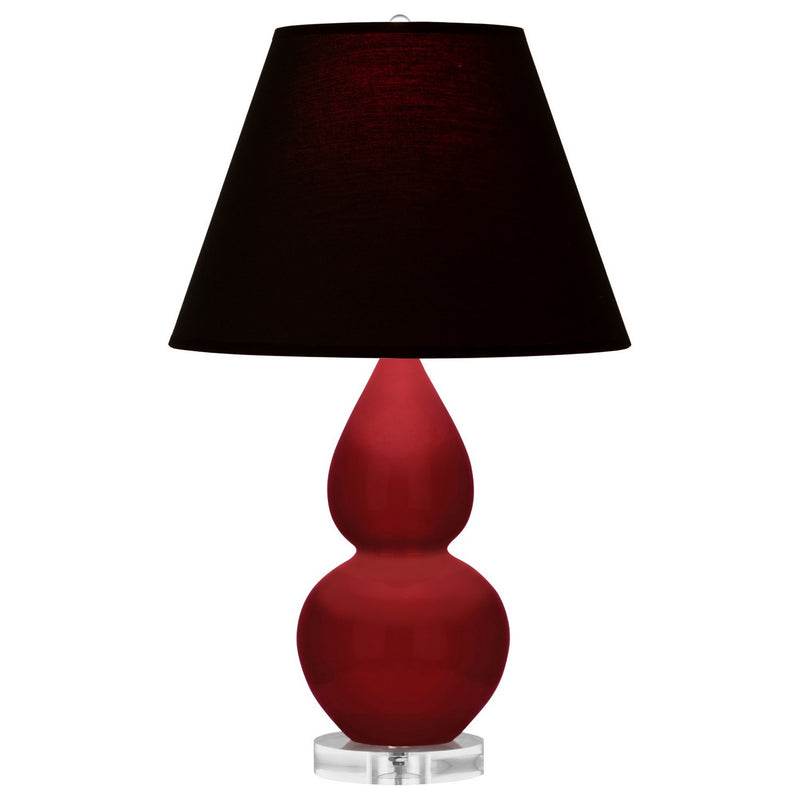 Robert Abbey SA13K One Light Accent Lamp, Sangria Glazed Ceramic w/Lucite