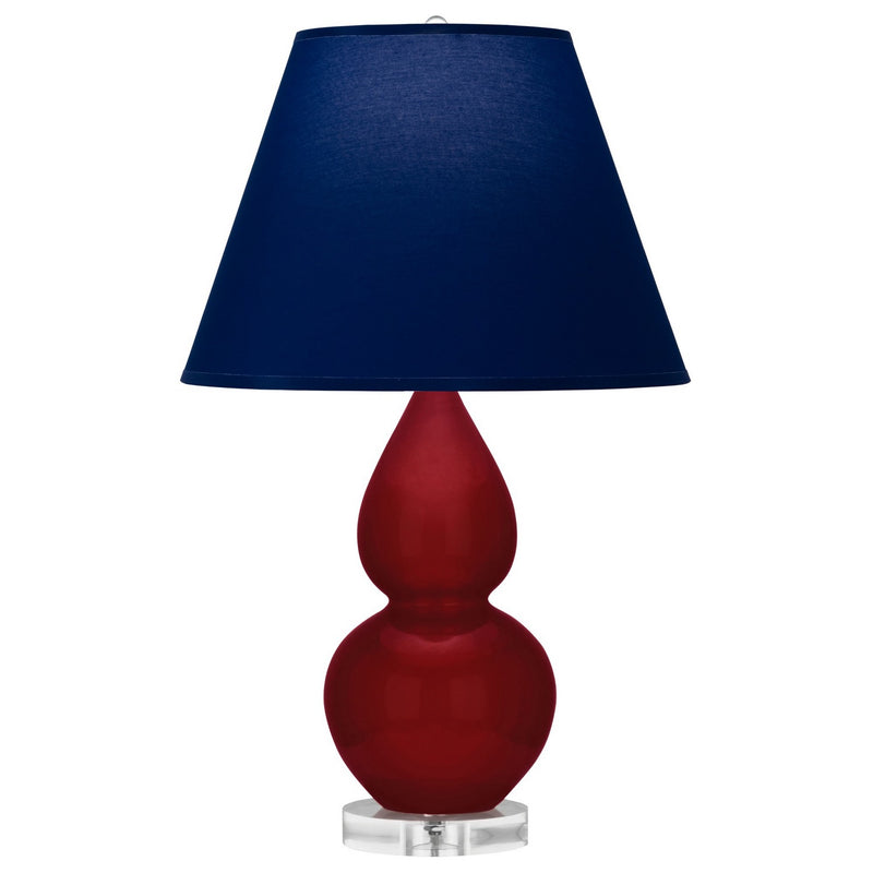 Robert Abbey SA13N One Light Accent Lamp, Sangria Glazed Ceramic w/Lucite