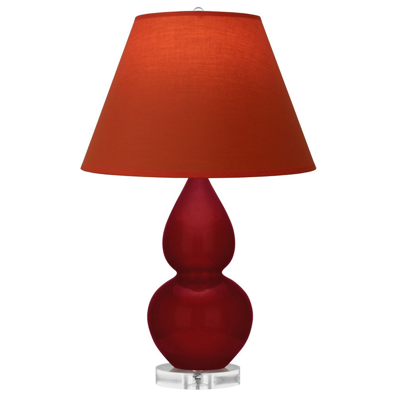 Robert Abbey SA13T One Light Accent Lamp, Sangria Glazed Ceramic w/Lucite