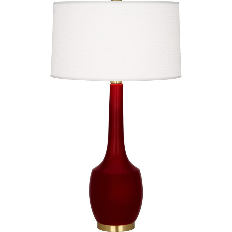 Robert Abbey SA701 One Light Table Lamp, Sangria Glazed Ceramic