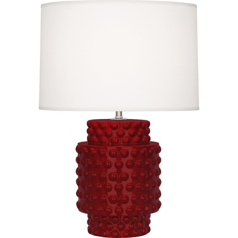 Robert Abbey SA801 One Light Accent Lamp, Sangria Glazed Textured Ceramic