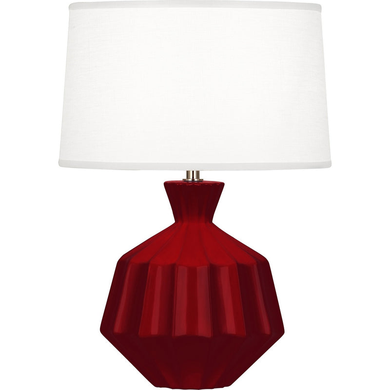 Robert Abbey SA989 One Light Accent Lamp, Sangria Glazed Ceramic